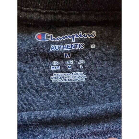 Penn State Shirt Men Medium Gray Golf Champion Crew Neck Short Sleeve Top - Picture 4 of 5